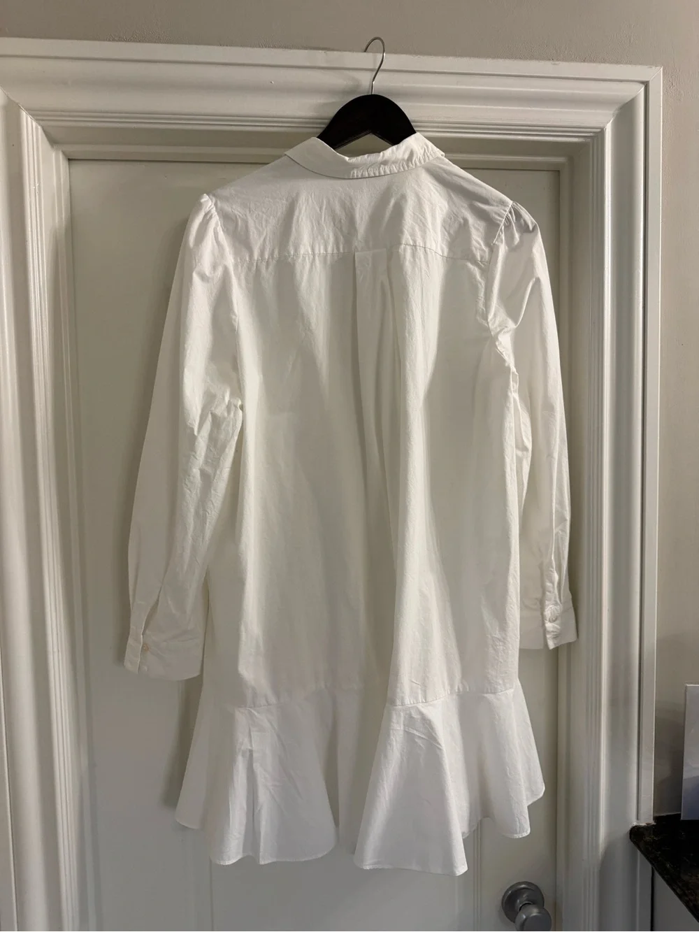 Tuckernuck White Cotton Poplin Shirt Dress